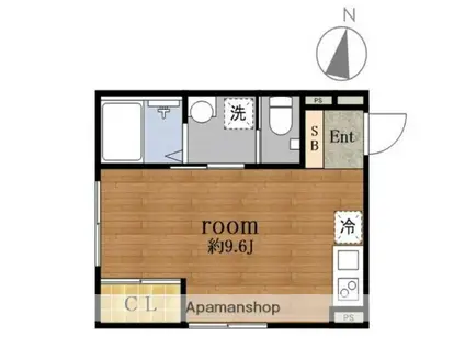 AQ FOREST赤羽西(ワンルーム/3階)の間取り写真