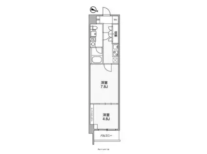 WEAVE BASE -ITABASHI HONCHO(2K/4階)の間取り写真