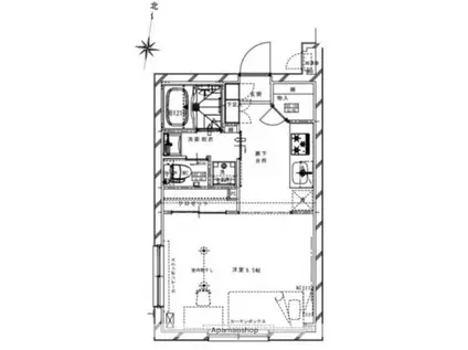リアルワン要町(ワンルーム/3階)の間取り写真