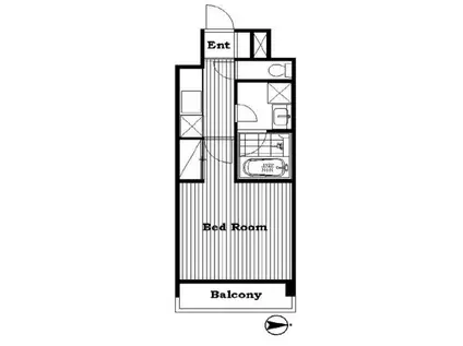 ラポール上板橋(1K/2階)の間取り写真
