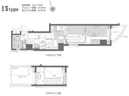 ZOOM新宿夏目坂(ワンルーム/10階)の間取り写真