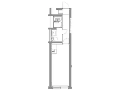 ジェノヴィア大山(ワンルーム/4階)の間取り写真