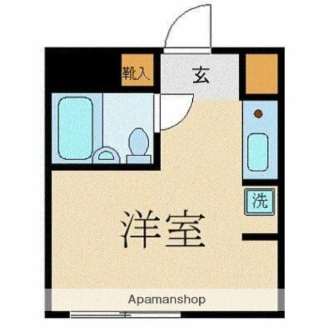 大朝コーポ(ワンルーム/3階)の間取り写真