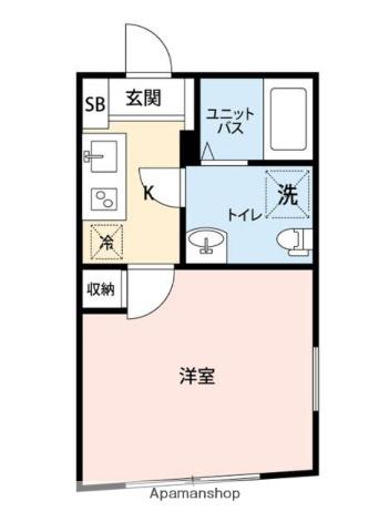 マイナビSTAYアーバンオアシス赤羽志茂NORN AKABAN(1K/2階)の間取り写真