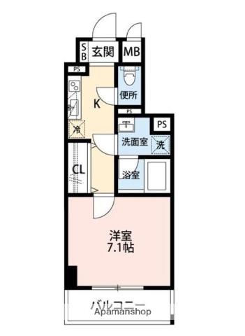 DELCCS池袋Ⅱ(1K/5階)の間取り写真