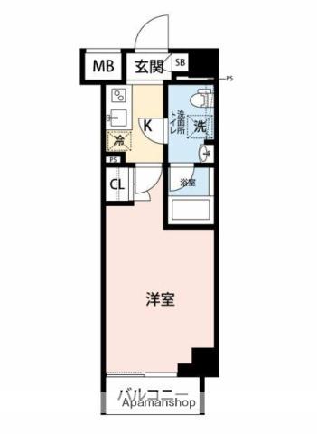 マイナビSTAYトワイライトヒルズ池袋三丁目(1K/4階)の間取り写真