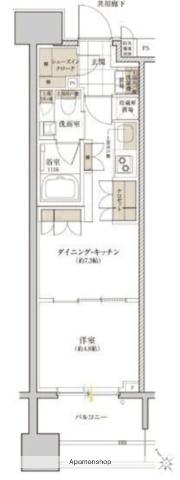 クレヴィア池袋イースト(1DK/6階)の間取り写真