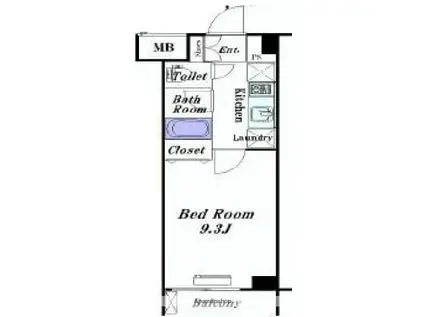 アクア・アルテシモ・コンコルディア(1K/3階)の間取り写真