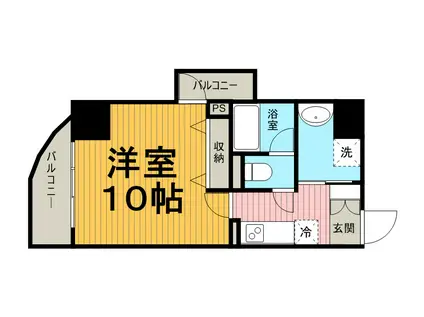 プライムアーバン千住(1K/12階)の間取り写真