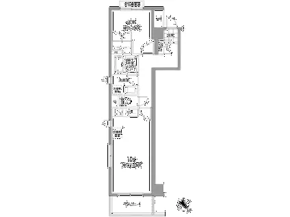 プライマル小石川(1LDK/4階)の間取り写真