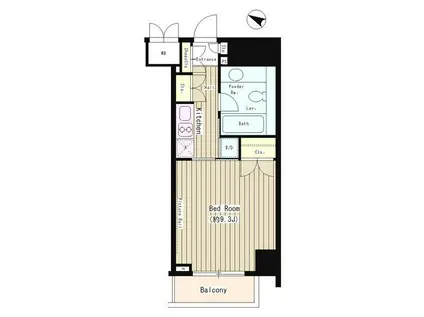 N35 イースト(1K/10階)の間取り写真