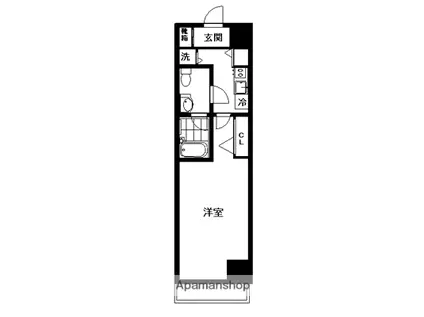 カスタリア蔵前(1K/12階)の間取り写真