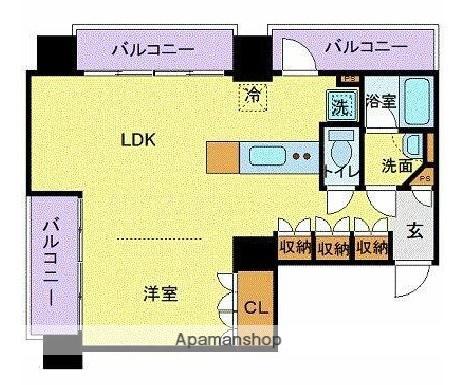 フロリス オーランティウム3(1LDK/5階)の間取り写真
