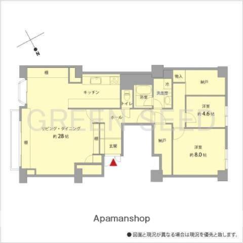 南青山第一マンションズ(2LDK/10階)の間取り写真