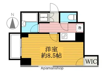 ルーブル清澄白河弐番館(1K/6階)の間取り写真