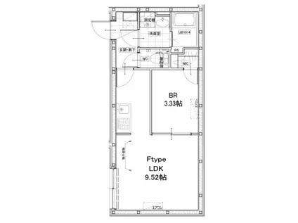 FAIR東向島(1LDK/3階)の間取り写真