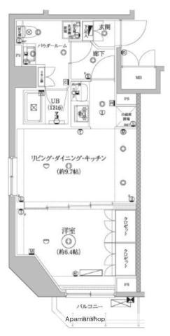 セジョリ墨田イーストⅢ(1LDK/3階)の間取り写真