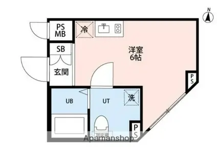 PARK LILA住吉(ワンルーム/3階)の間取り写真