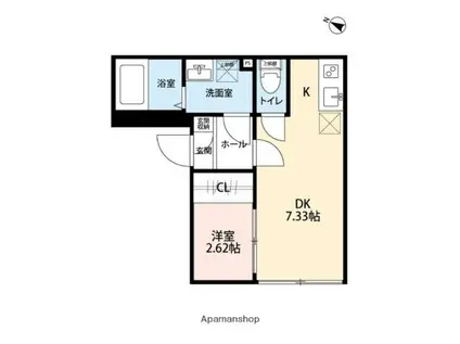 BIBLIO NIHONBASHI(1DK/4階)の間取り写真