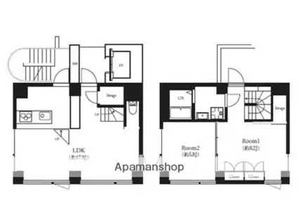辰巳アパートメントハウス ペントハウス 受賞歴多数のデザイナー(2LDK/10階)の間取り写真