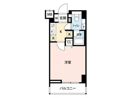 マイナビSTAYアトリエ錦糸町(1K/4階)の間取り写真