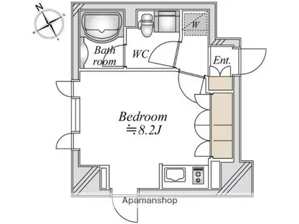 LA DOUCEUR浅草橋(ワンルーム/11階)の間取り写真
