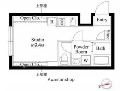 フラシア亀戸Ⅱ(ワンルーム/3階)の間取り写真