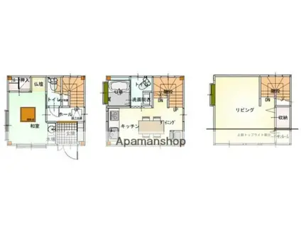 東京地下鉄東西線 南砂町駅 徒歩9分 3階建 築24年(2DK)の間取り写真