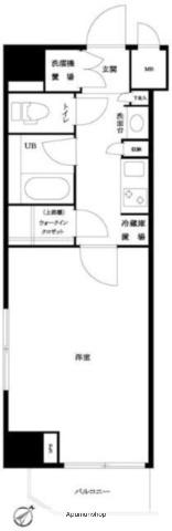 ルーブル浜松町(1K/9階)の間取り写真