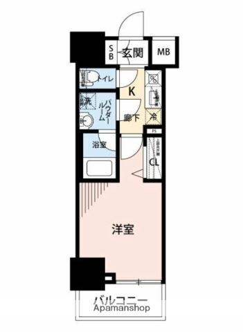マイナビSTAY亀戸(1K/6階)の間取り写真