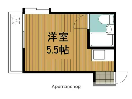 阿佐ヶ谷ハウス(ワンルーム/2階)の間取り写真
