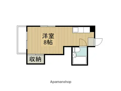 ハイムハラシマ(ワンルーム/3階)の間取り写真