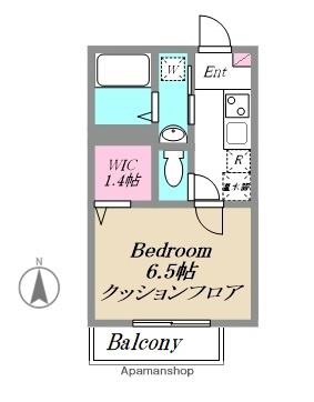 SOLEADO MITAKA(1K/2階)の間取り写真
