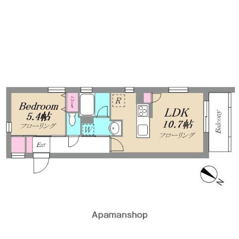 グランデュオ大井町(1LDK/3階)の間取り写真