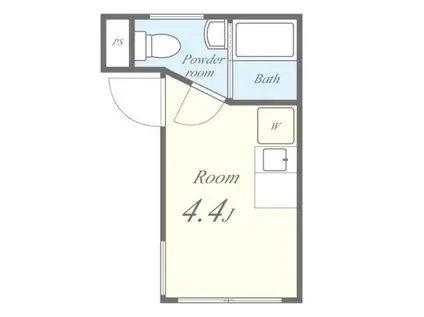 FLレジデンス京御銀座III(ワンルーム/3階)の間取り写真