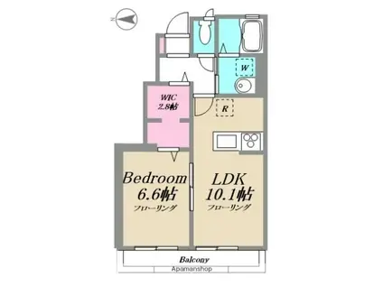 ポミエ川崎(1LDK/1階)の間取り写真