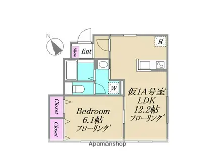 J・URBAN赤塚(1LDK/1階)の間取り写真