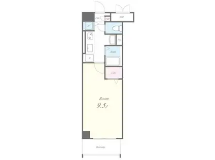 プレジール千駄木(1K/3階)の間取り写真