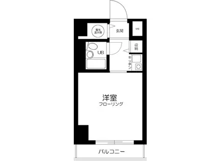 池袋陽光ハイツ(ワンルーム/8階)の間取り写真