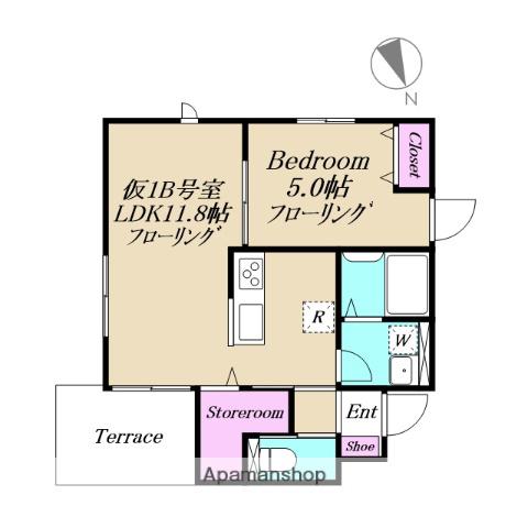 J・URBAN永福町(1LDK/1階)の間取り写真
