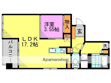 グランドメゾン阿佐ヶ谷(1LDK/6階)の間取り写真