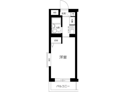 ソアール豊島園(ワンルーム/3階)の間取り写真