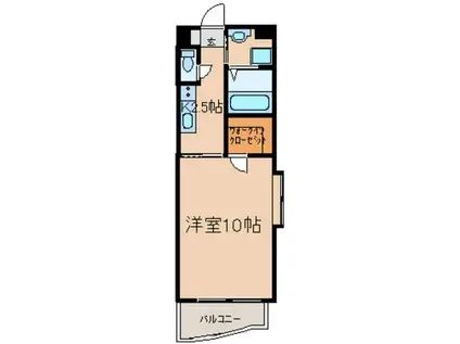 EMINENTE神明(1K/3階)の間取り写真