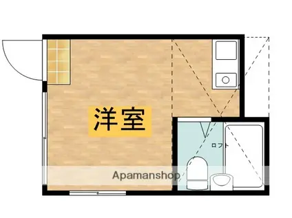 ハイツ志茂(ワンルーム/1階)の間取り写真