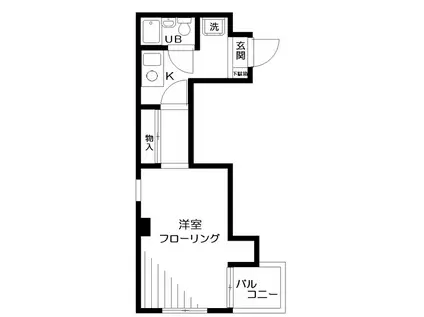 パークパレス綾瀬(1K/5階)の間取り写真