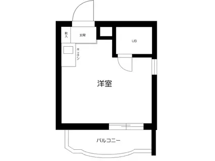 トップ板橋(ワンルーム/2階)の間取り写真