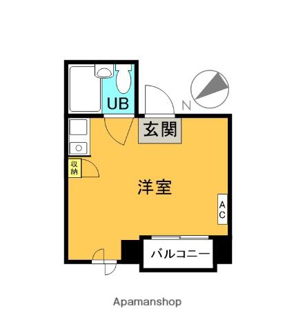 ゴトウビル(ワンルーム/3階)の間取り写真