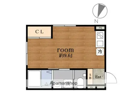 AQ FOREST赤羽西(ワンルーム/3階)の間取り写真