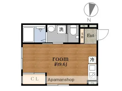 AQ FOREST赤羽西(ワンルーム/3階)の間取り写真