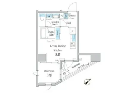 デュオフラッツ板橋大山(1LDK/14階)の間取り写真